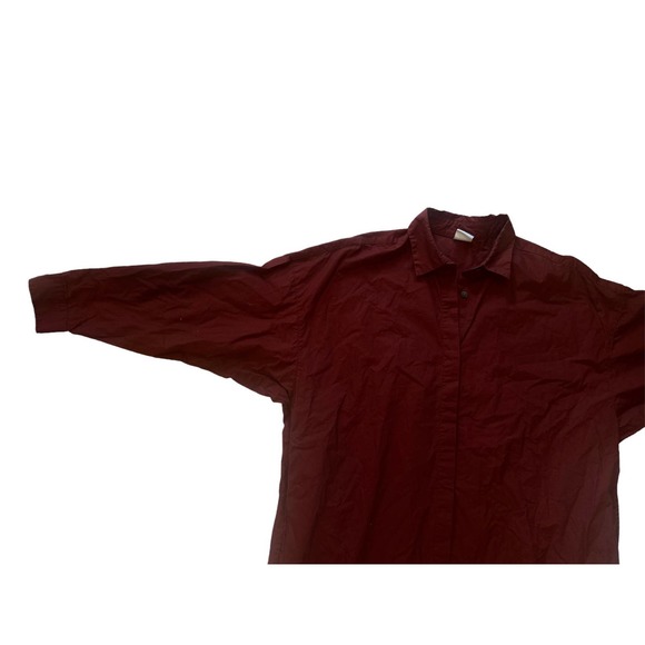 Size 1 One Urban Research Doors Red Button Shirt Dress Long Slv DR86-26M603 - Picture 2 of 6